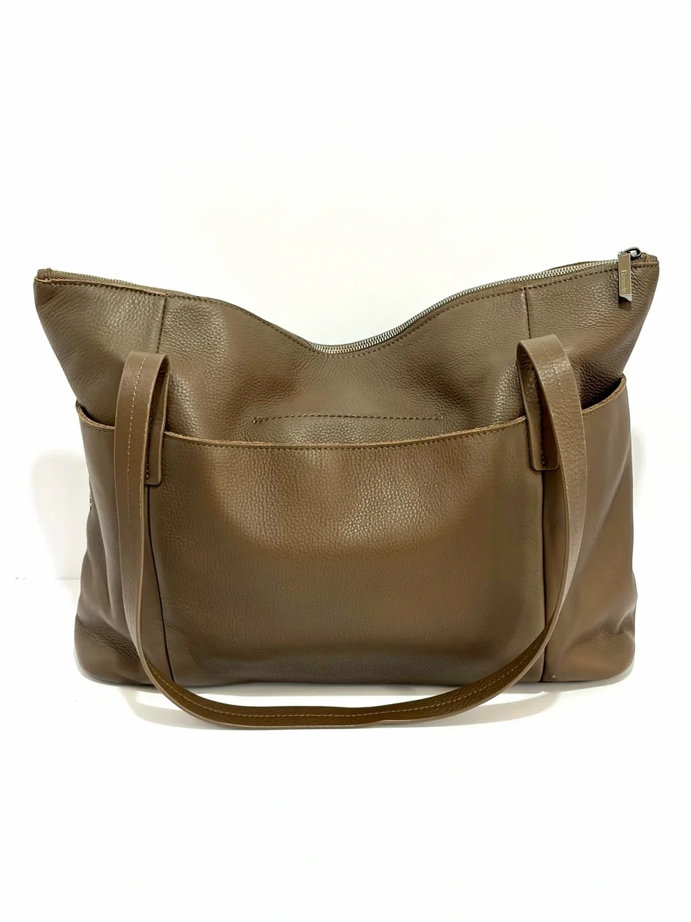 Hammitt Addie Large Leather Tote Bag In Olivine With Gunmetal Hardware EUC!!